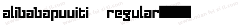 alibabapuuiti regular字体转换